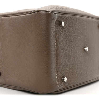 Hermes Taurillon Clemence Lindy 34 Etoupe 9 of 10