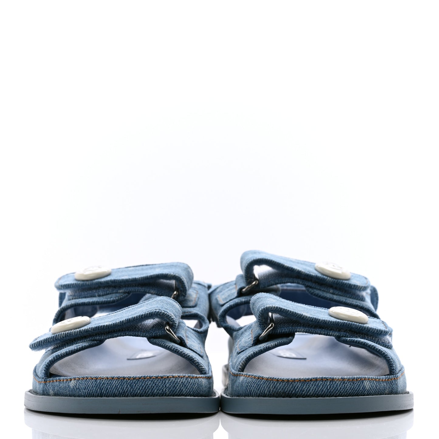 Denim CC Dad Sandals 40 Light Blue