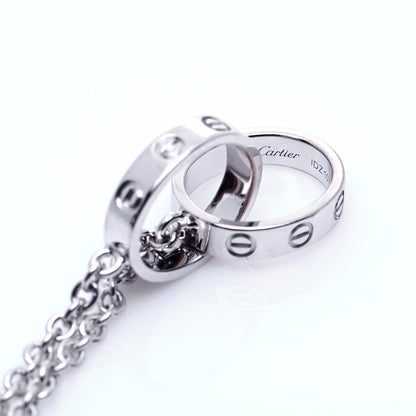 Cartier 18K White Gold Interlocking LOVE Bracelet 10 of 12
