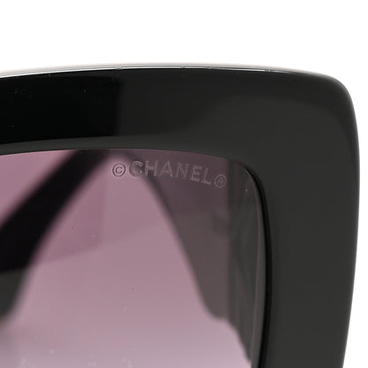 Chanel Acetate Calfskin Square Sunglasses 5474-Q-A Black 7 of 8