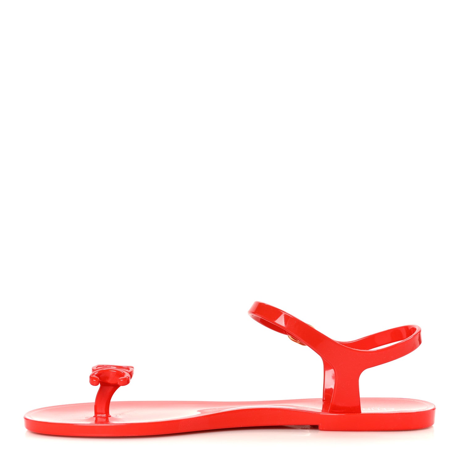 Celine PVC Jelly Bay Sandal 39 Ultra Red 1 of 9