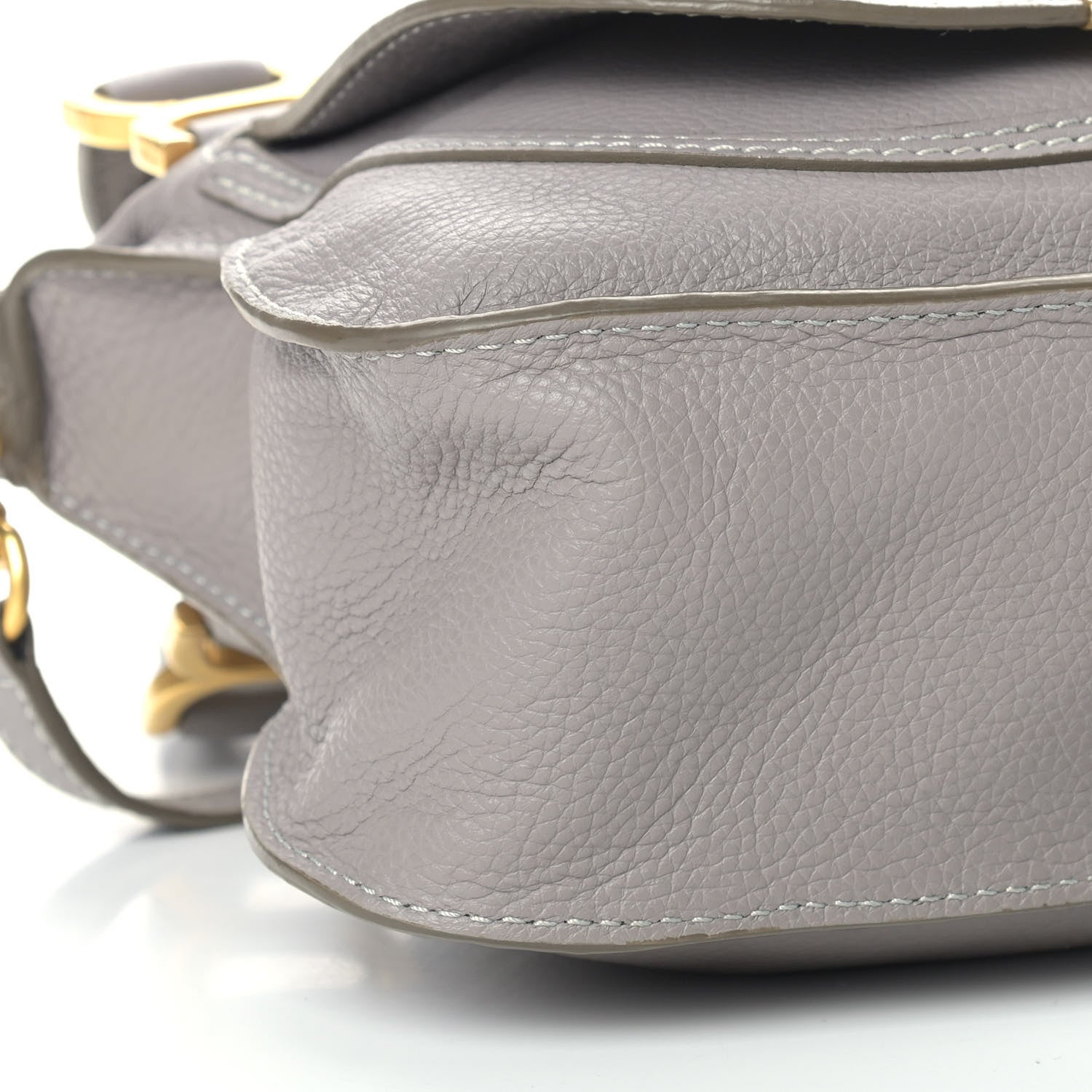 Chloe Calfskin Small Marcie Satchel Motty Grey 7 of 8