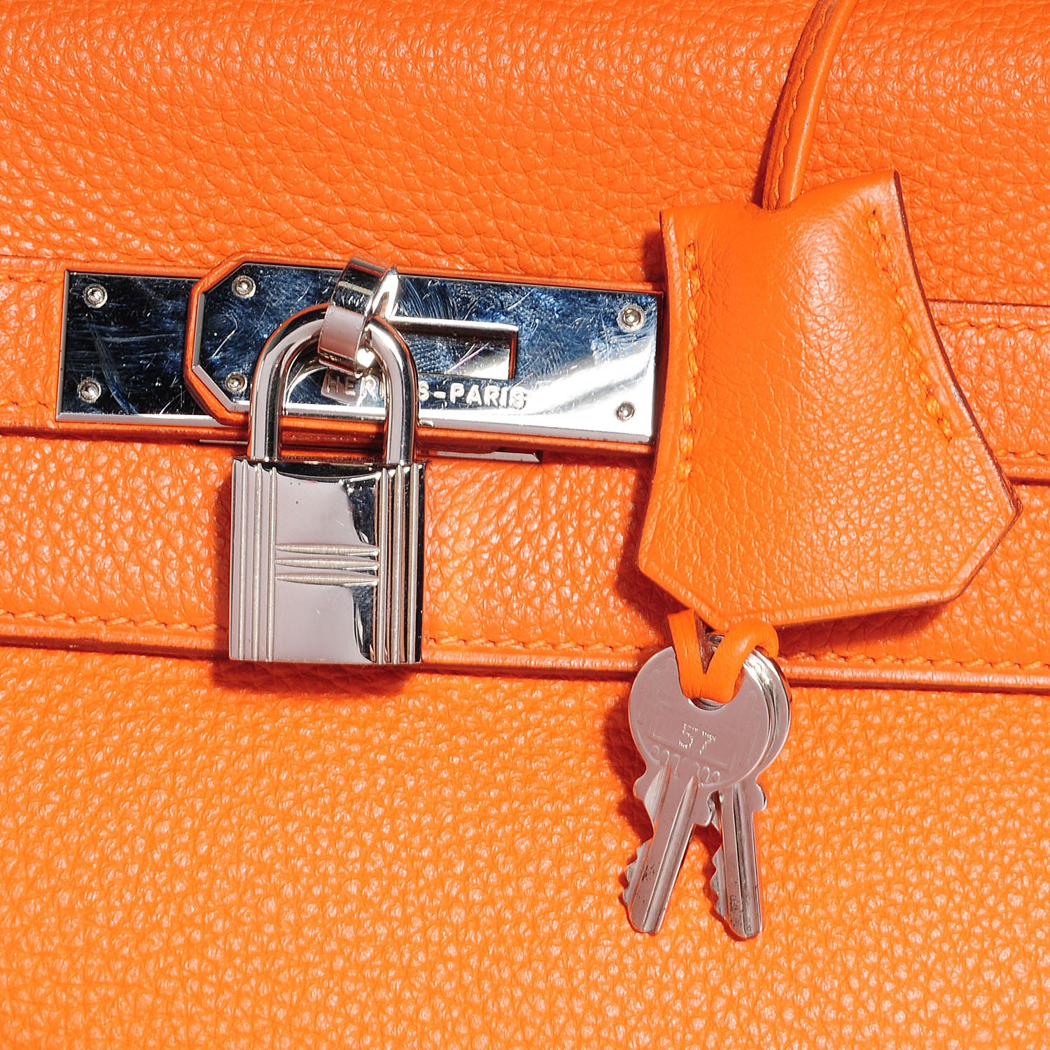 Hermes Togo Kelly Retourne 35 Orange 11 of 13