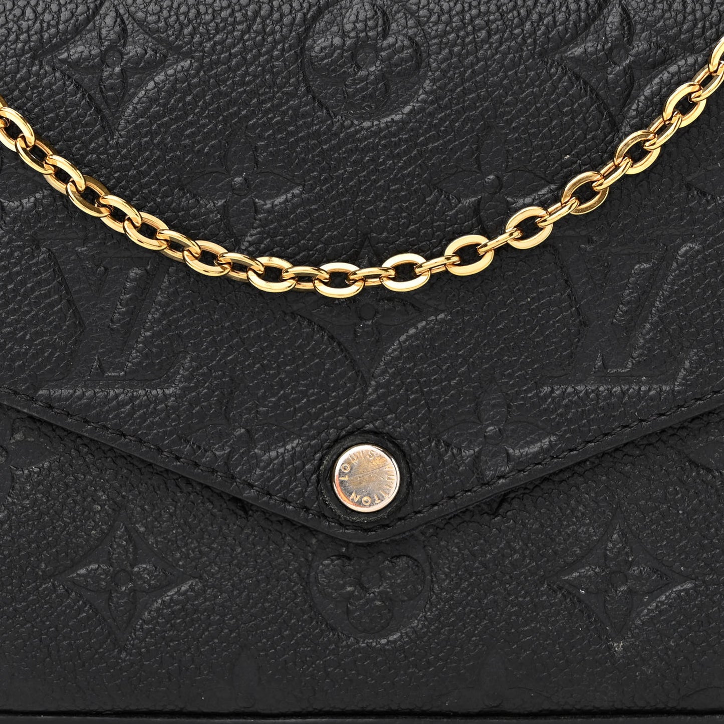 Empreinte Pochette Felicie Chain Wallet Black