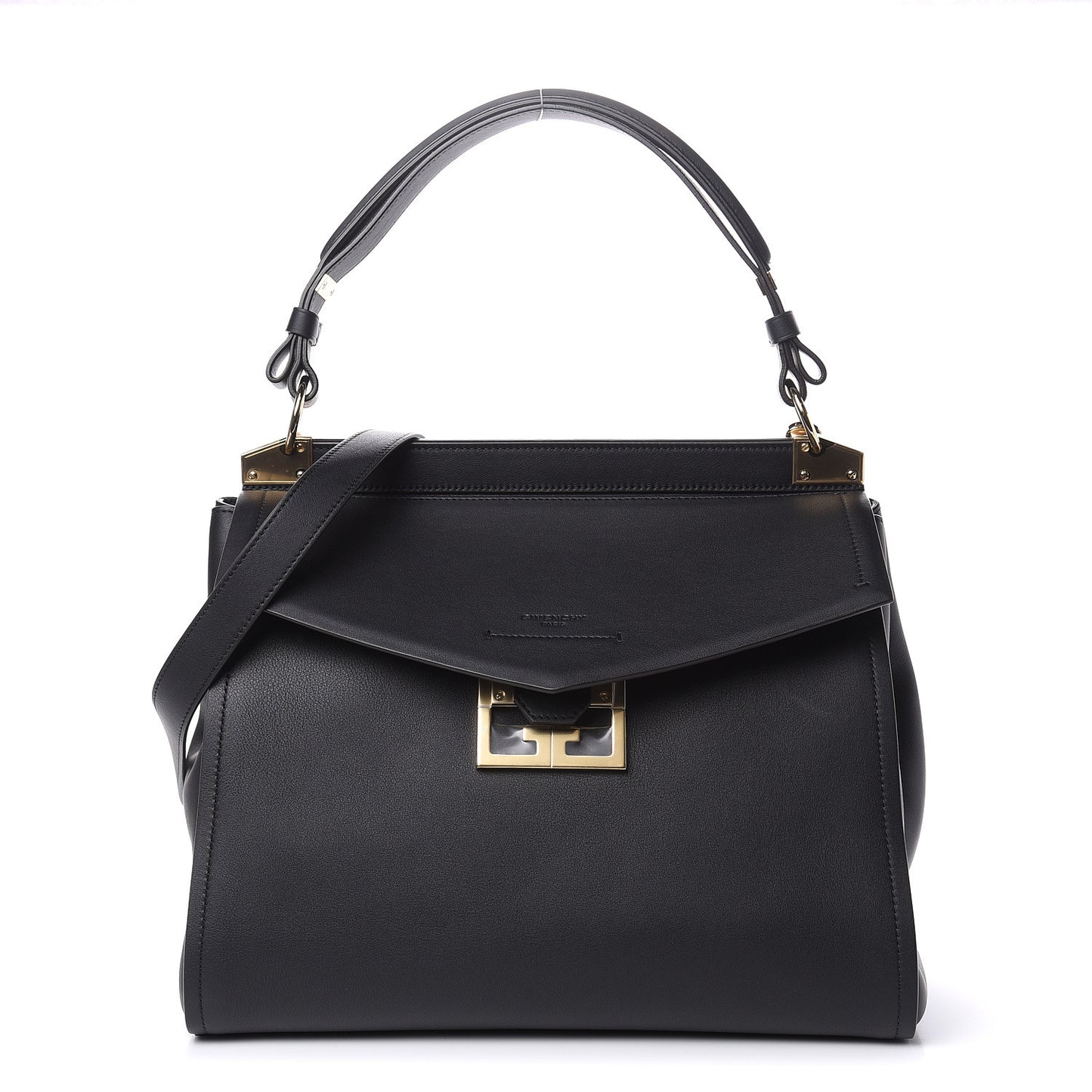 Calfskin Medium Mystic Shoulder Bag Black