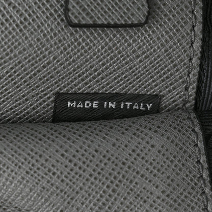 Prada Saffiano Travel Shopping Tote Mercurio 7 of 13