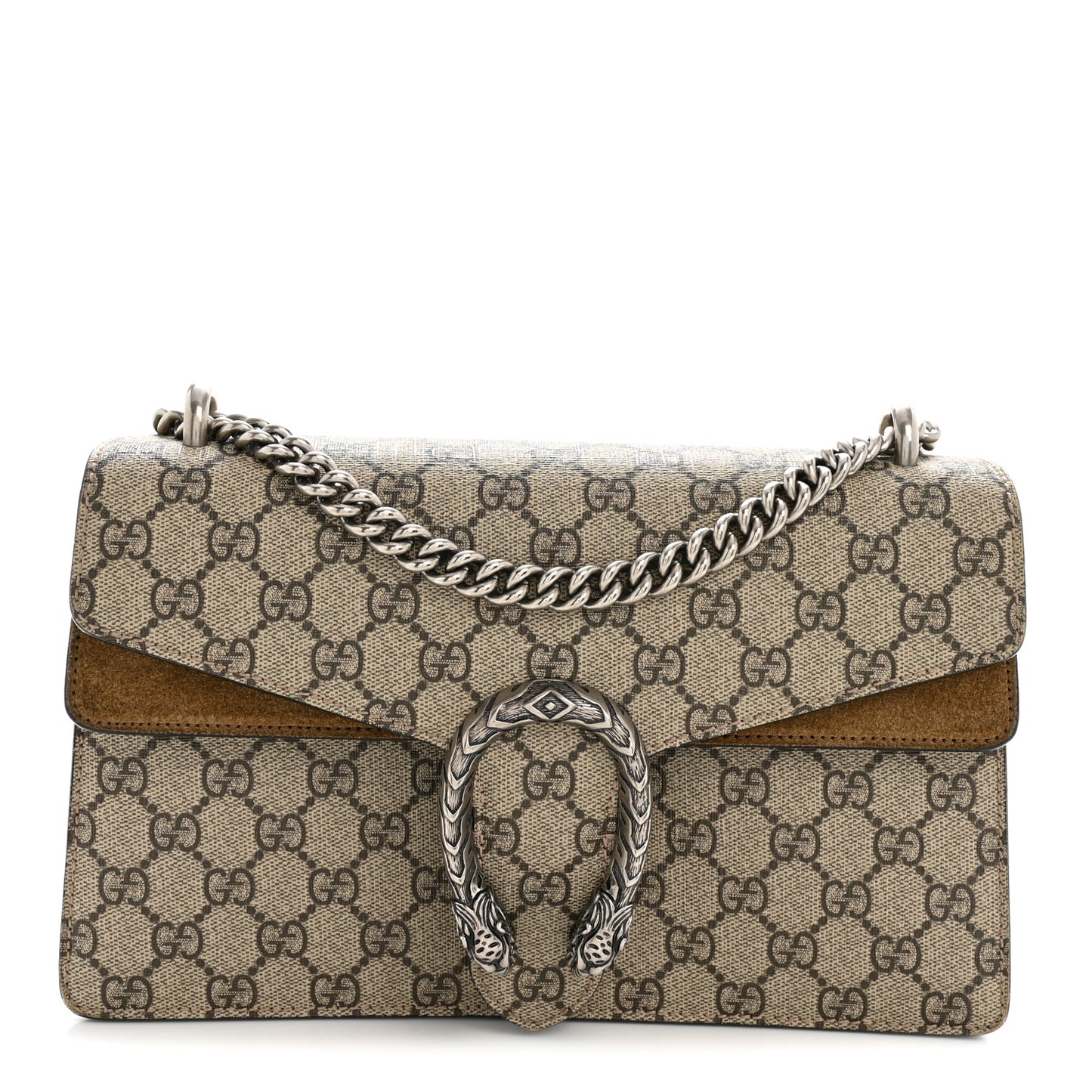 GG Supreme Monogram Small Dionysus Shoulder Bag Taupe