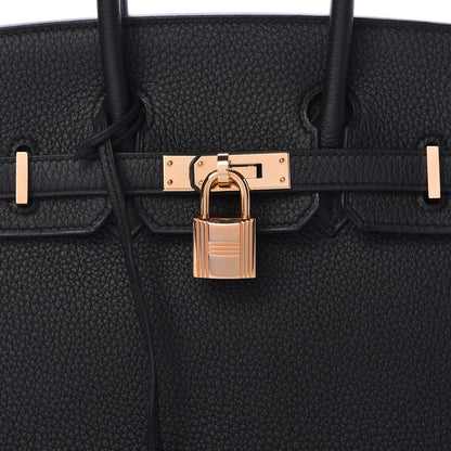 Hermes Togo Birkin 25 Black 20 of 34