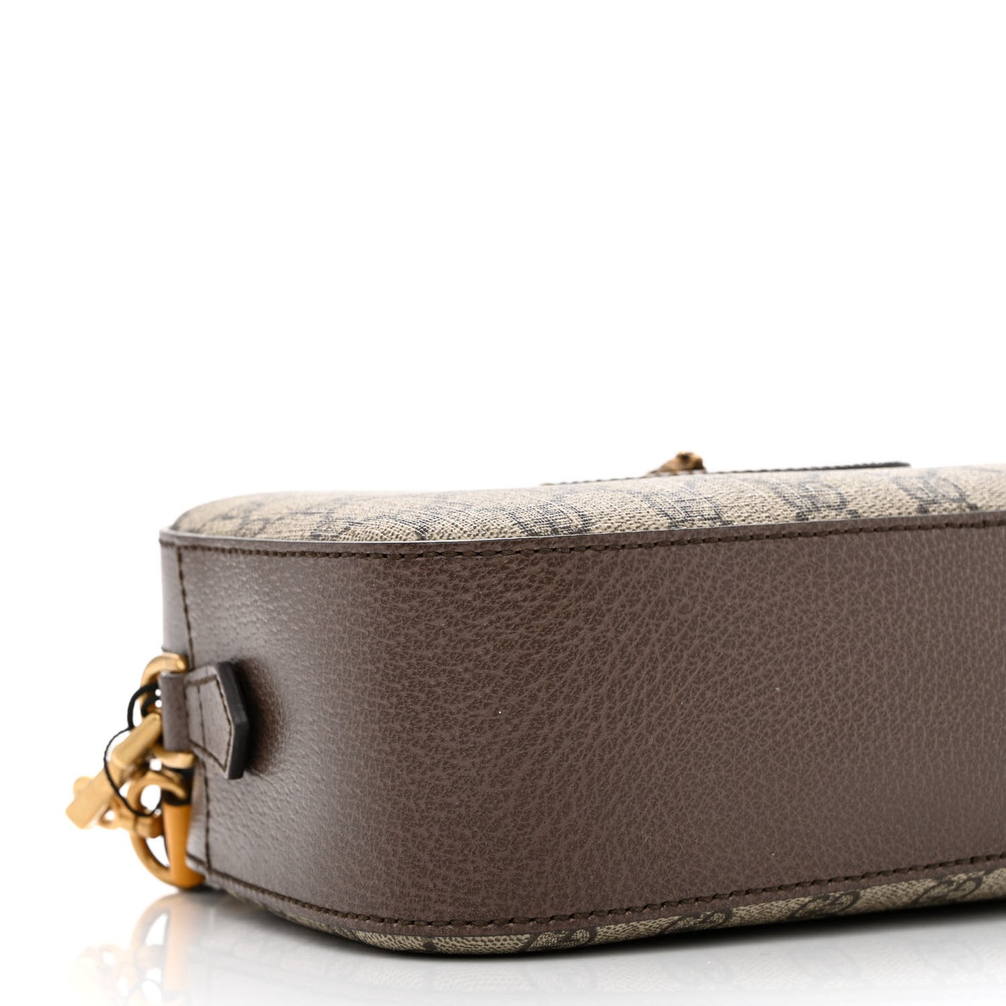 GG Supreme Monogram Web Neo Vintage Shoulder Bag Beige New Acero Crop