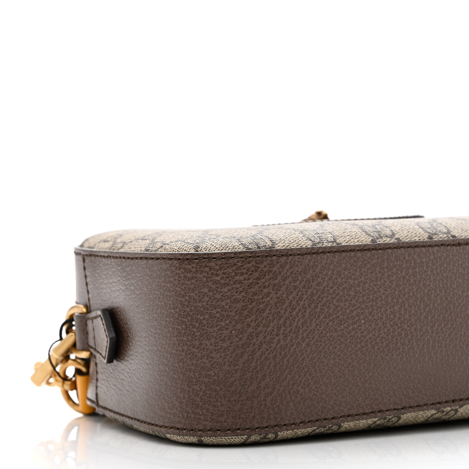 Gucci GG Supreme Monogram Web Neo Vintage Shoulder Bag Beige New Acero Crop 9 of 11