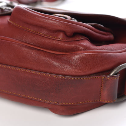 Christian Dior Calfskin Medium Gaucho Double Saddle Bag Red 13 of 13