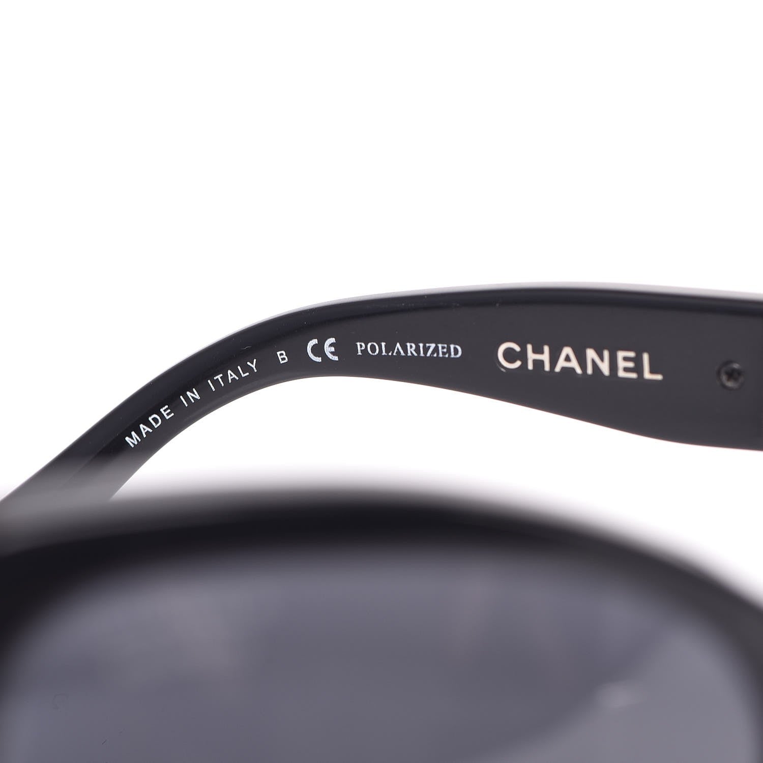 Chanel Acetate Metal Polarized Chain Square Sunglasses 5305 Black 6 of 8