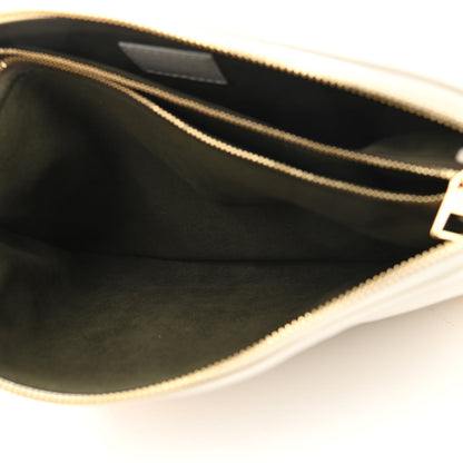 Louis Vuitton Lambskin Embossed Monogram Coussin PM Beige Cream 6 of 12