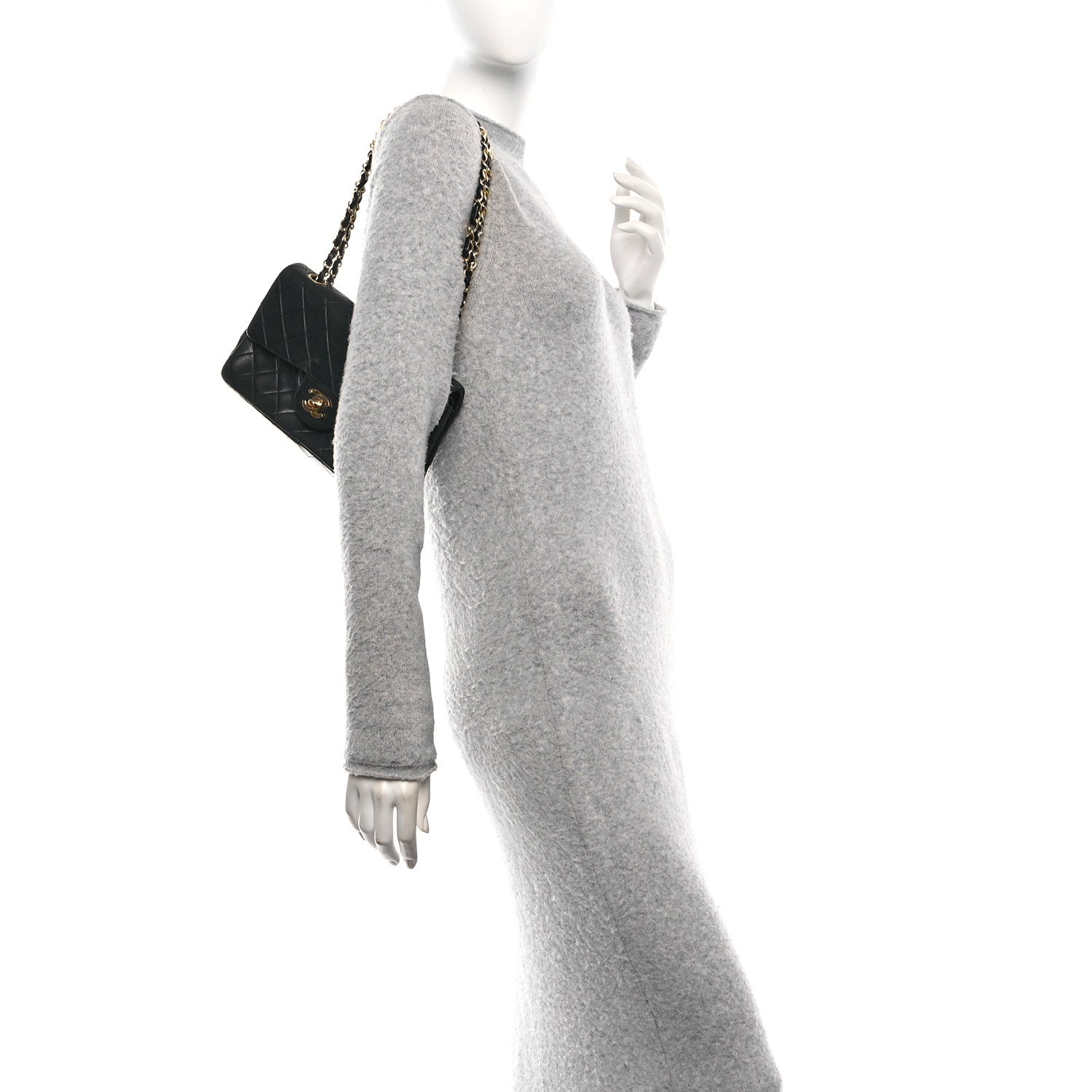 Chanel Lambskin Quilted Small Double Flap Black 2 of 12