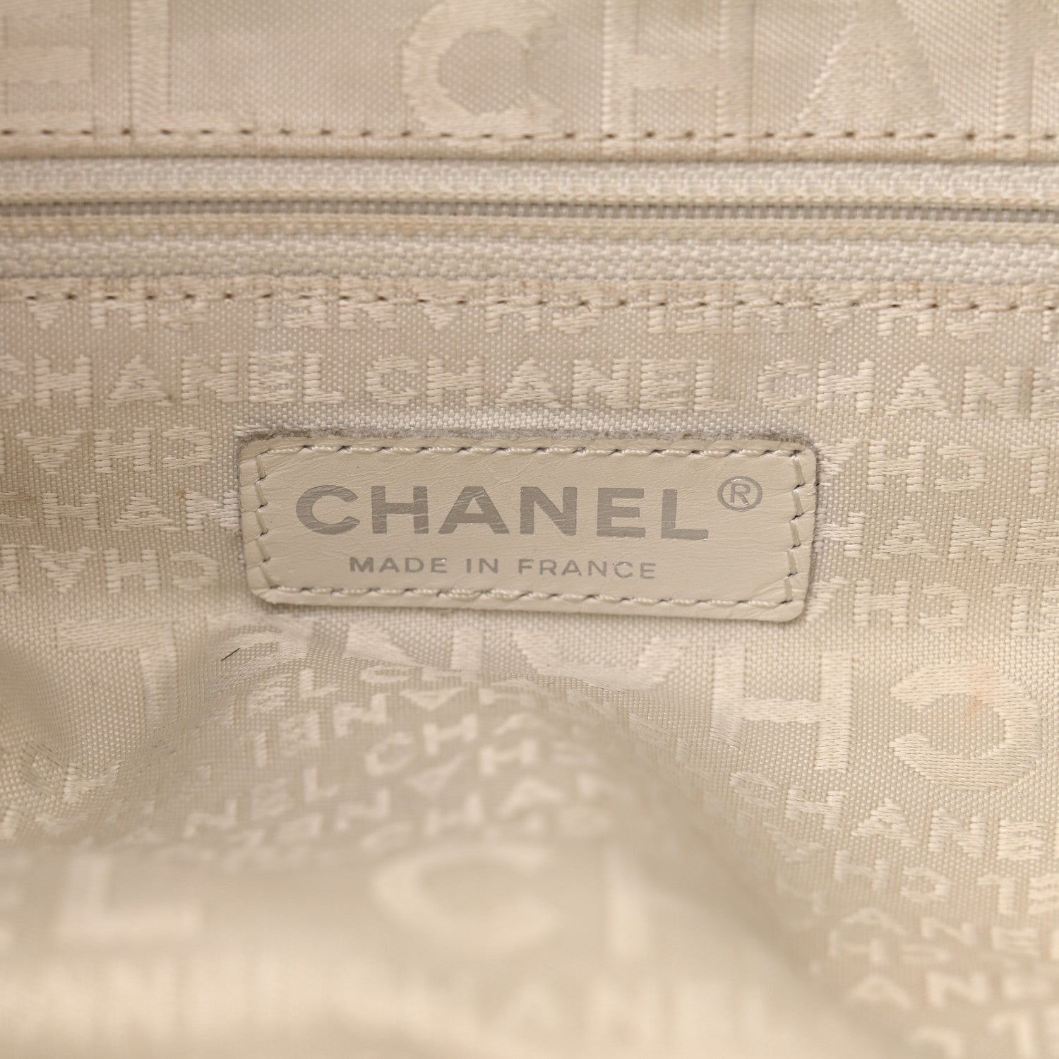 Chanel Metallic Deerskin Stitched Bowler Grey 6 of 12