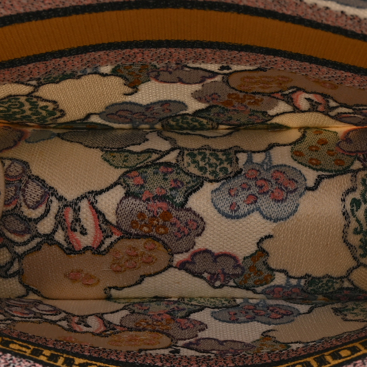 Christian Dior Canvas Embroidered Ciel De Reve Small Book Tote Latte Multicolor 5 of 10