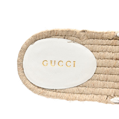Gucci Nappa Matelasse GG Marmont Espadrille Slippers 40 Great White 7 of 10
