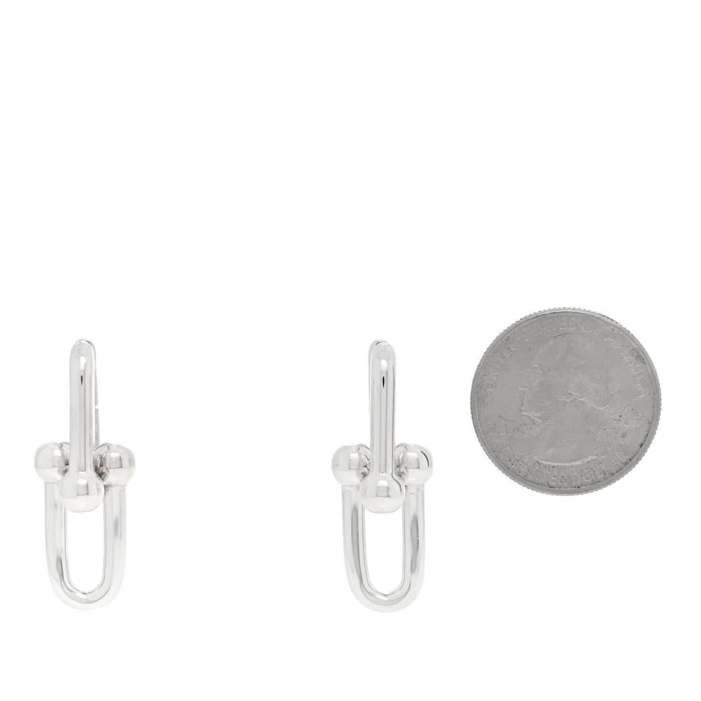 Sterling Silver Large HardWear Link Earrings