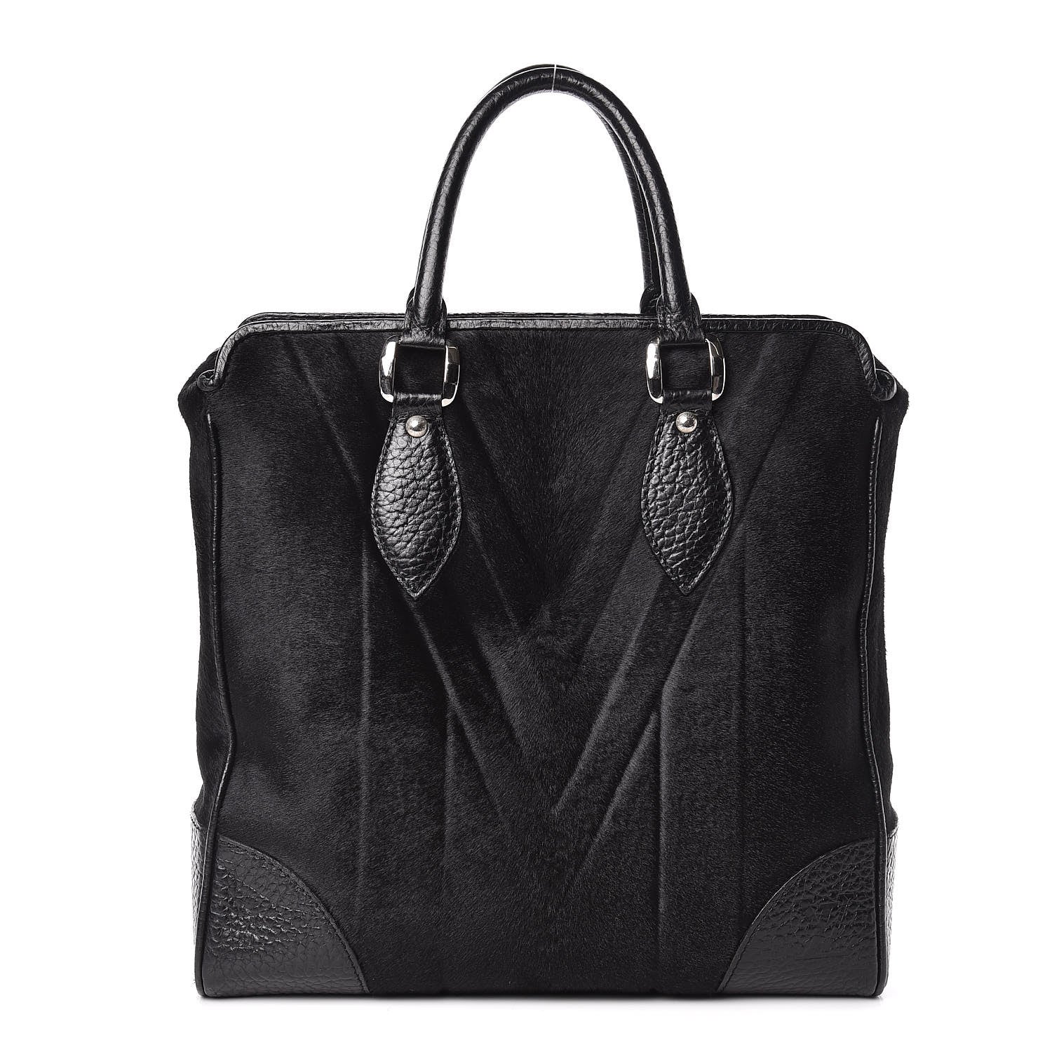 Louis Vuitton Pony Hair Mens Cabas Whistler Black 1 of 11