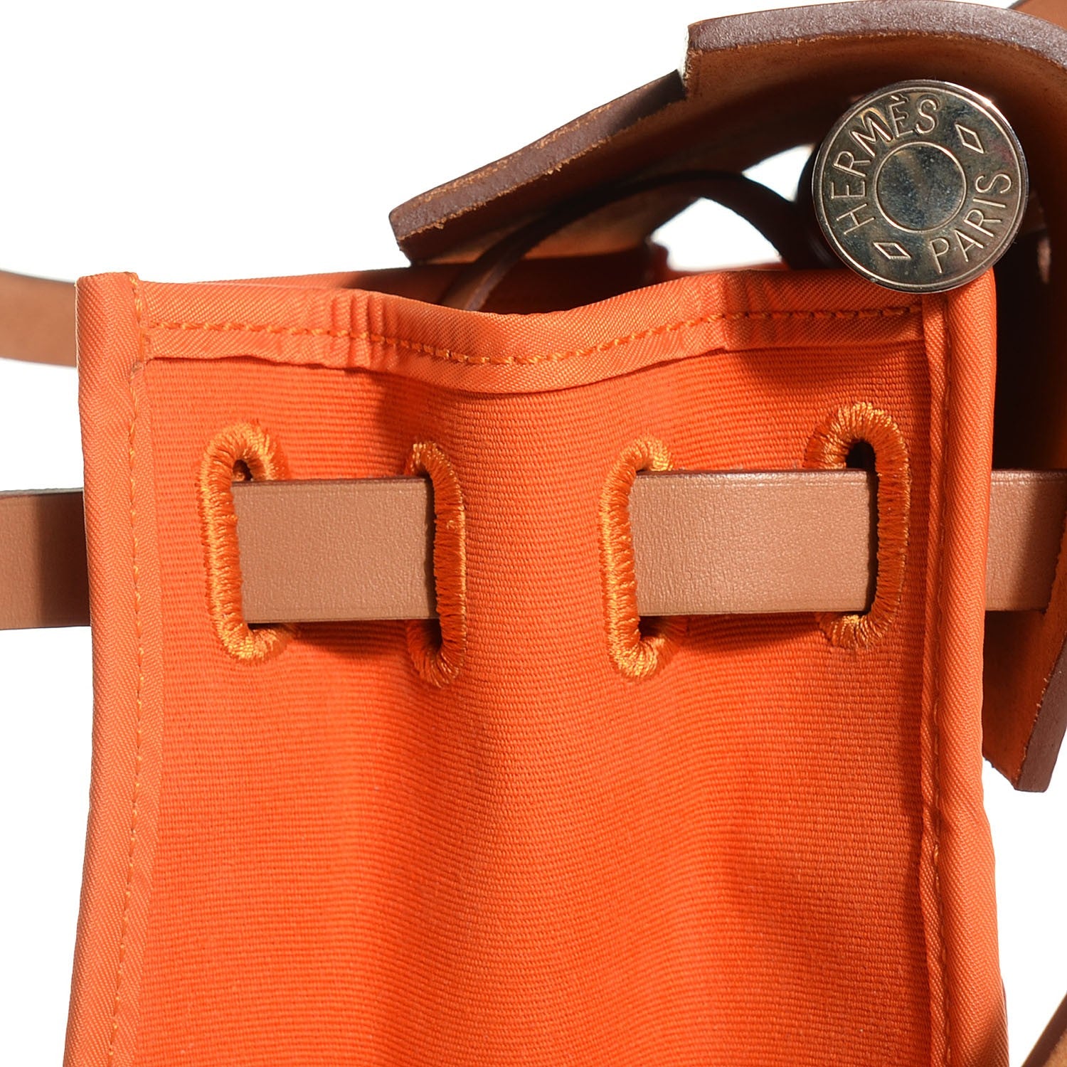 Hermes Toile Herbag Zip 31 PM Orange 13 of 15