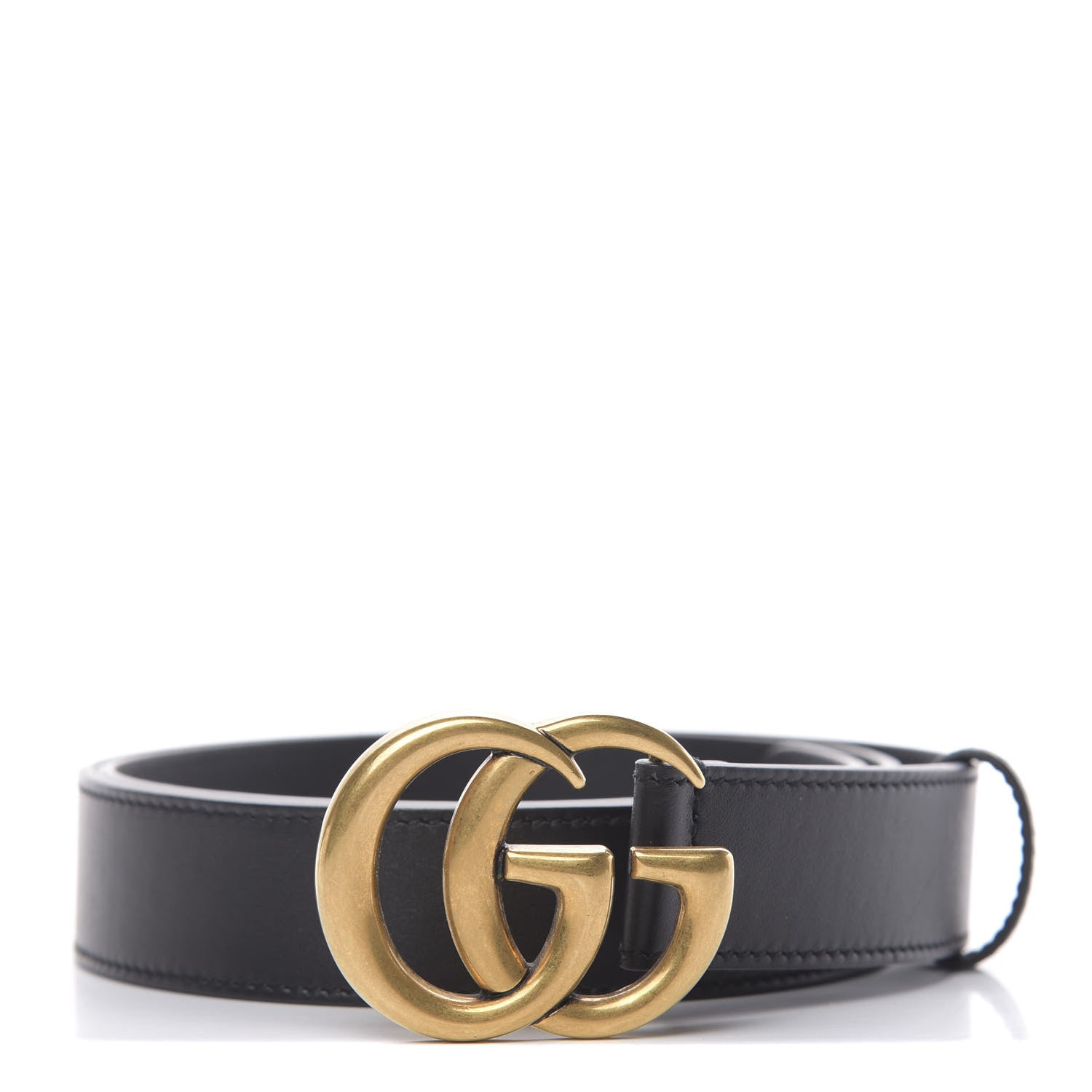 Gucci Calfskin Double G 30mm Belt 90 36 Black 1 of 5