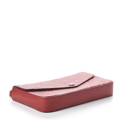 Louis Vuitton Empreinte Pochette Felicie Chain Wallet Cherry 5 of 10