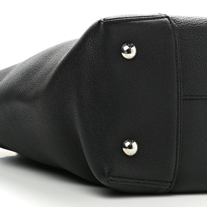 Louis Vuitton Veau Cachemire Soft Lockit MM Black 6 of 10