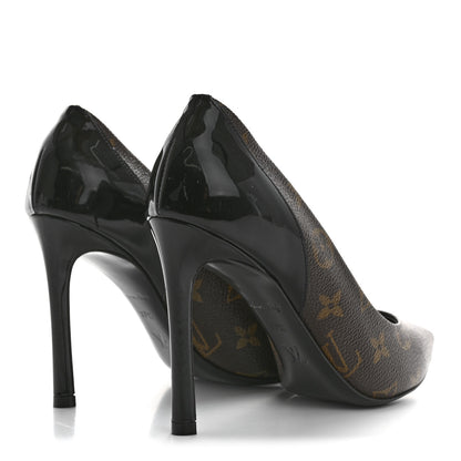 Louis Vuitton Monogram Cherie Pumps 37.5 Black 5 of 9