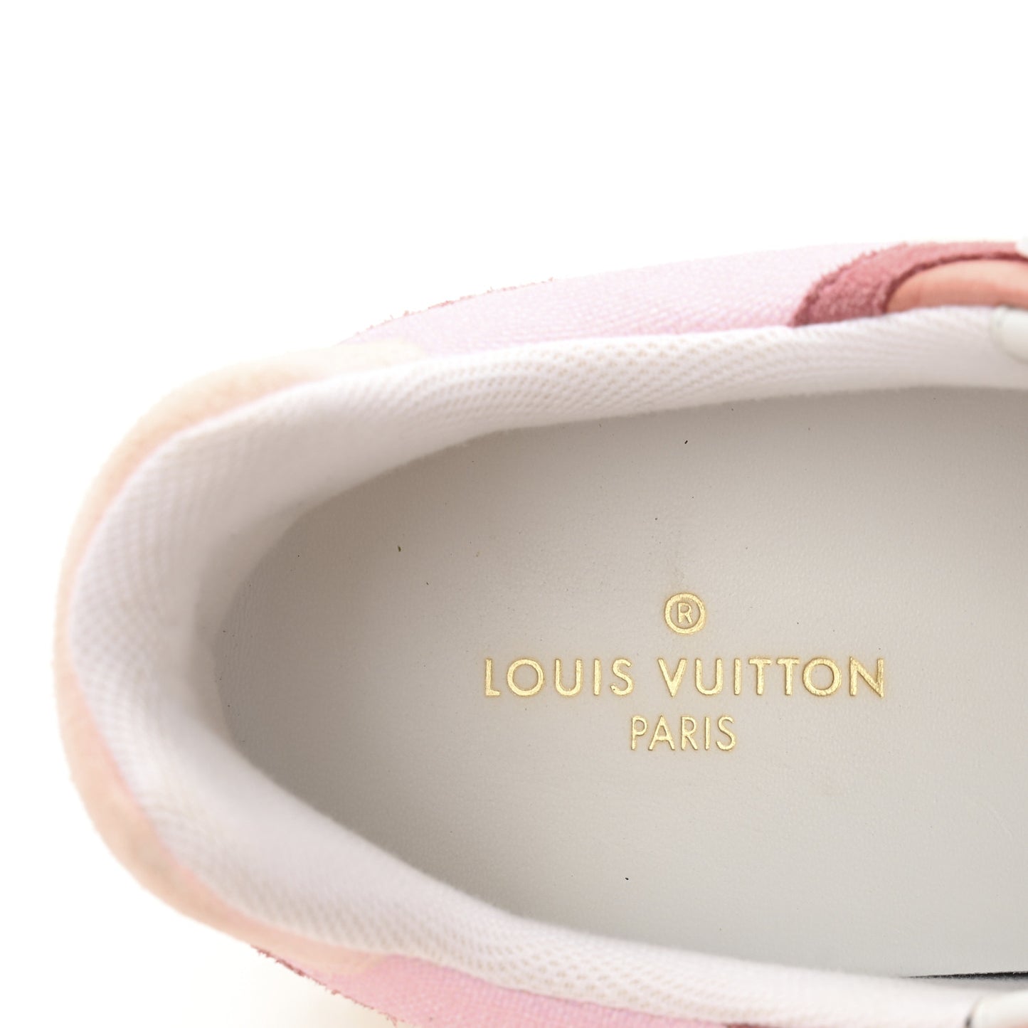 Suede Calfskin Run Away Sneakers 37.5 Pink