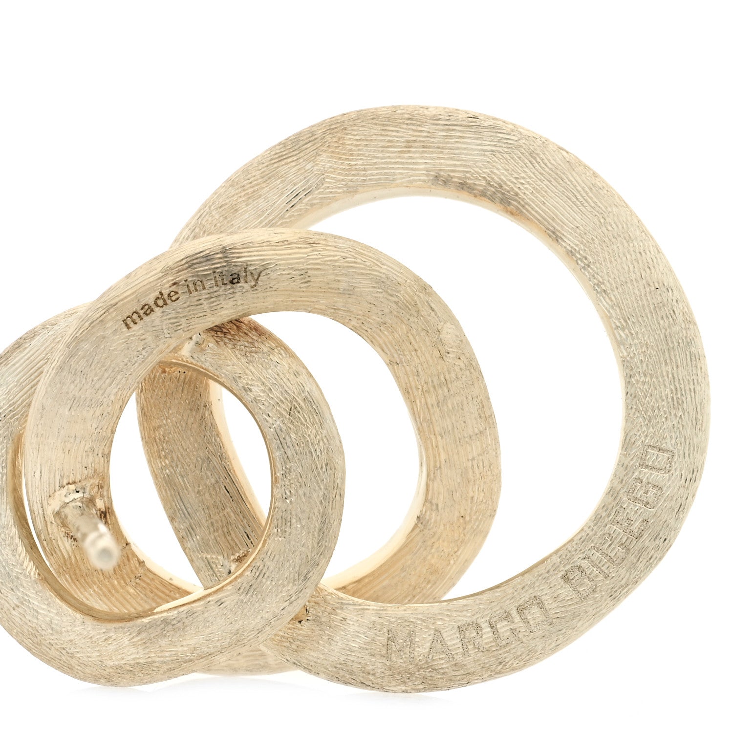 Marco Bicego 18K Yellow Gold Jaipur Circle Link Earrings 3 of 3