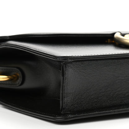 Gucci Textured Calfskin Small Torchon GG Ring Shoulder Bag Black 10 of 13