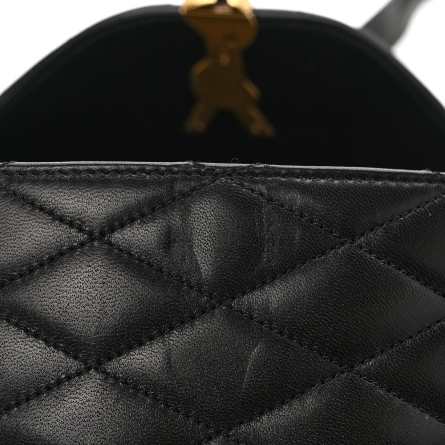 Lambskin Quilted Camera Crossbody Flap Bag Black