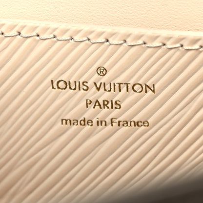 Louis Vuitton Epi Twist Monogram Flower Chain Shoulder Bag MM Quartz White 7 of 11