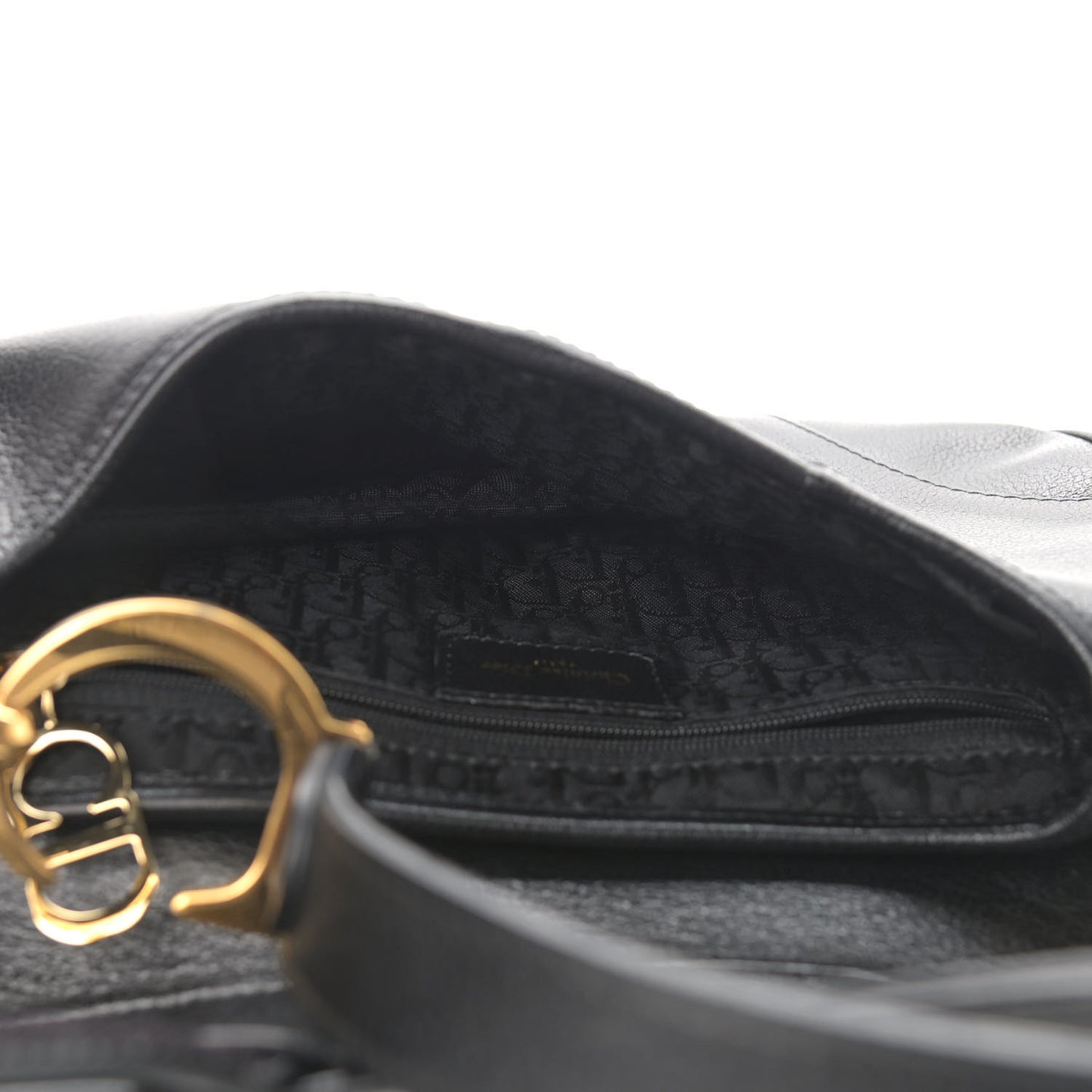 Calfskin Saddle Bag Black