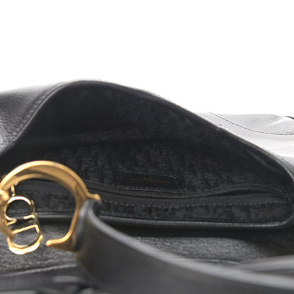 Christian Dior Calfskin Saddle Bag Black 5 of 9