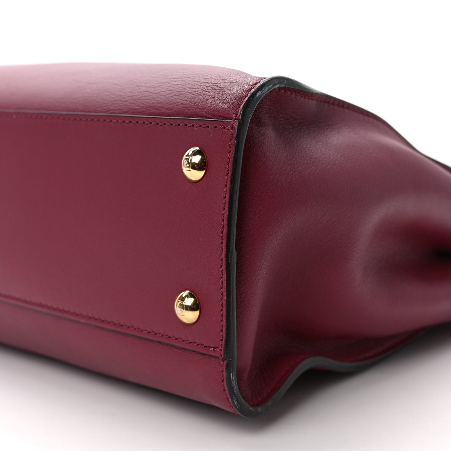 Vitello Seta Medium Peekaboo Iconic Satchel Magenta