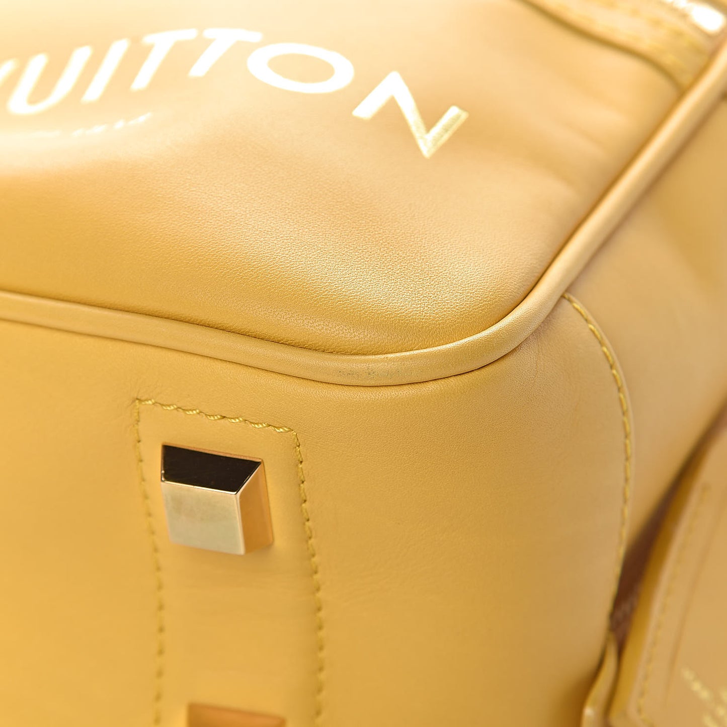 Supple Calfskin Paname Take Off Flight Bag Yellow