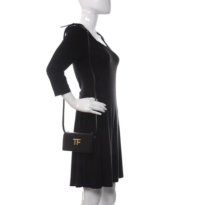 Tom Ford Palmellato Calfskin TF Mini Bag Black 2 of 8