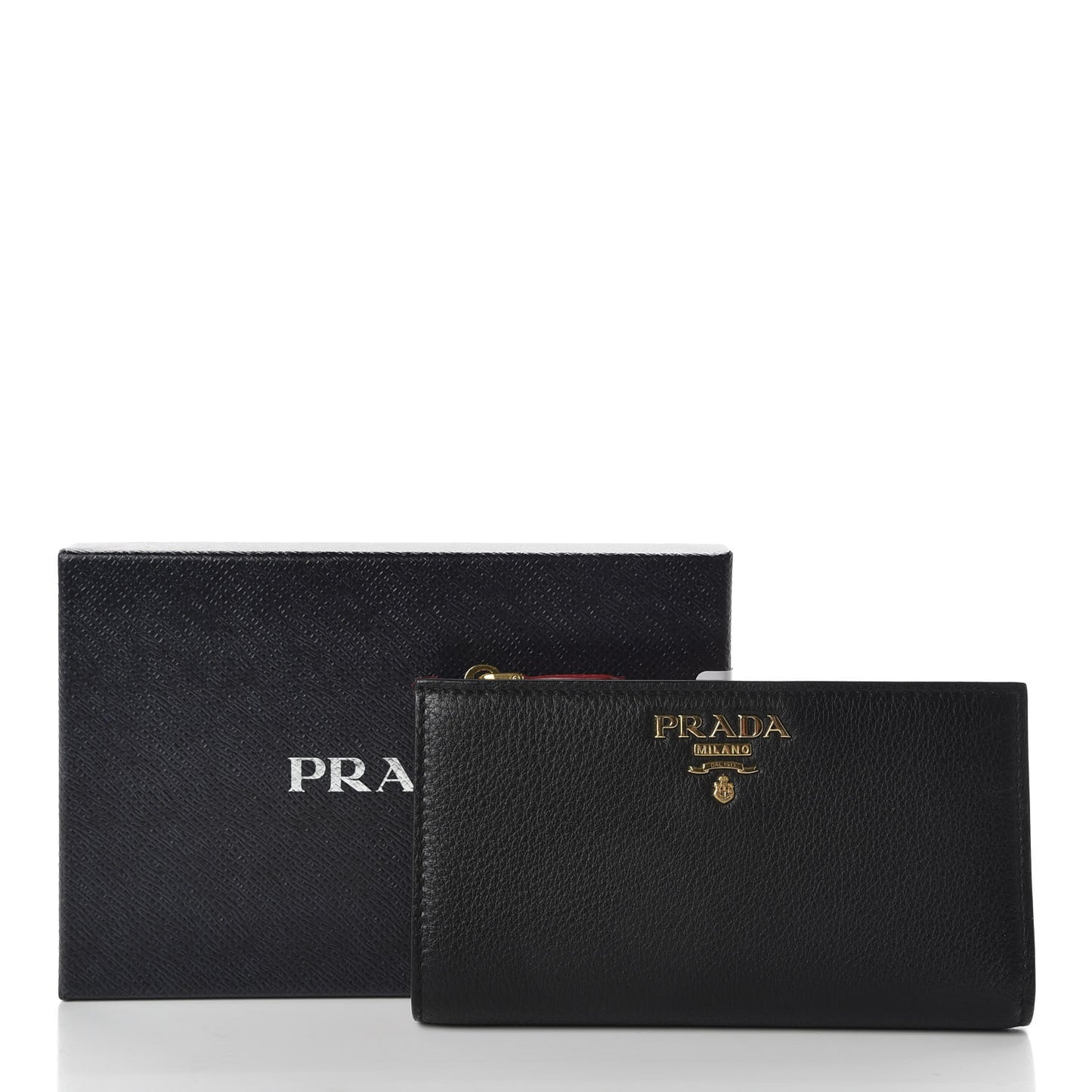 Daino Colour Large Snap Wallet Black Fuoco