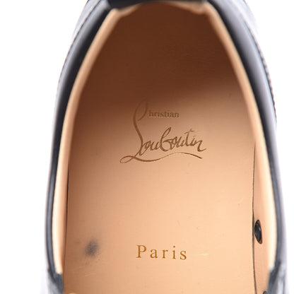 Christian Louboutin Calfskin Mens Louis Junior Flat Sneakers 44.5 Black 8 of 11