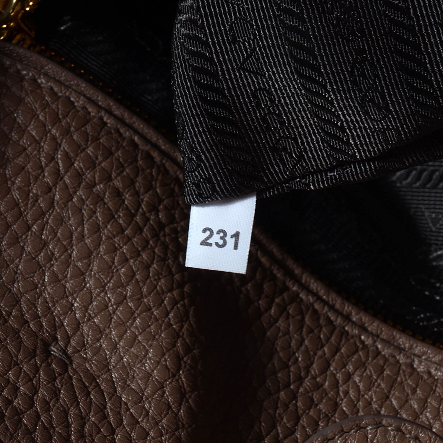 Prada Vitello Daino Shopping Tote Bambu 8 of 11