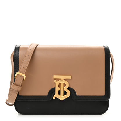 Burberry Calfskin Small TB Envelope Clutch Bag Malt Brown 1 of 9