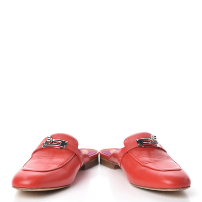 Hermes Calfskin Oz Mules 38 Pavot 5 of 15
