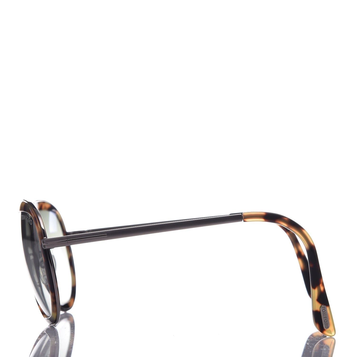 Tom Ford Andy Aviator Sunglasses TF468 Havana Green 3 of 7