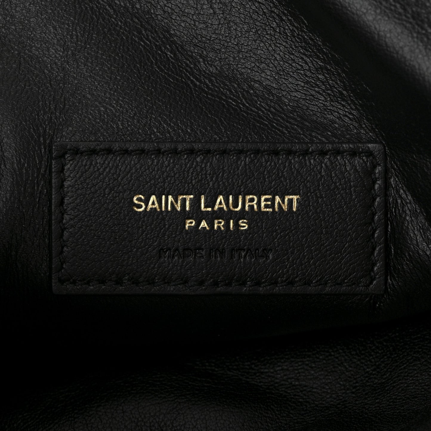 Lambskin Quilted Gaby Zipped Pouch Black