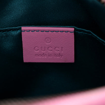 Gucci Velvet Matelasse Marquise Crystals Mini GG Marmont Chain Shoulder Bag Malva 6 of 10