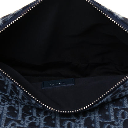 Christian Dior Oblique Mens Saddle Bag Blue 5 of 9