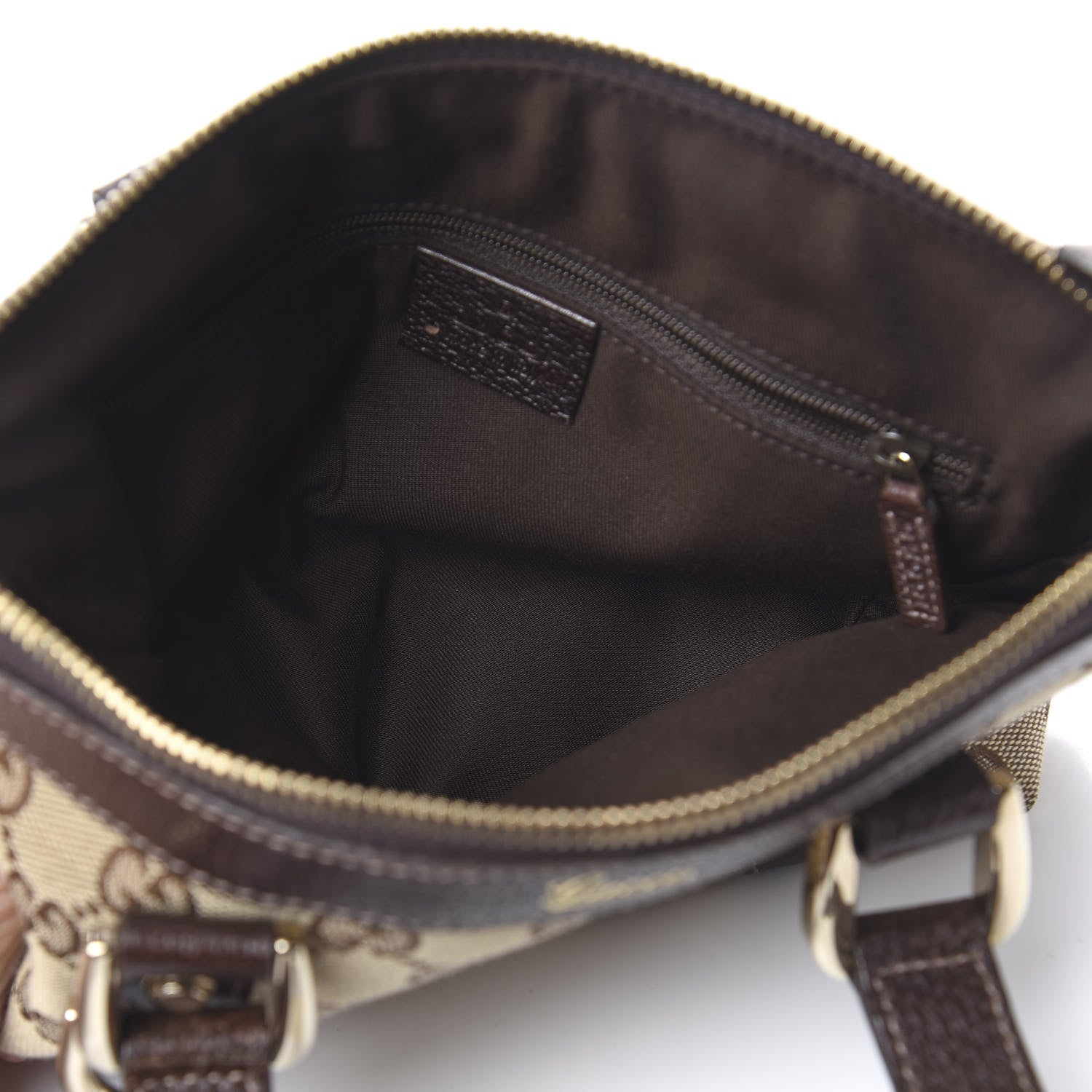 Gucci Monogram Small Abbey Tote Dark Brown 5 of 10