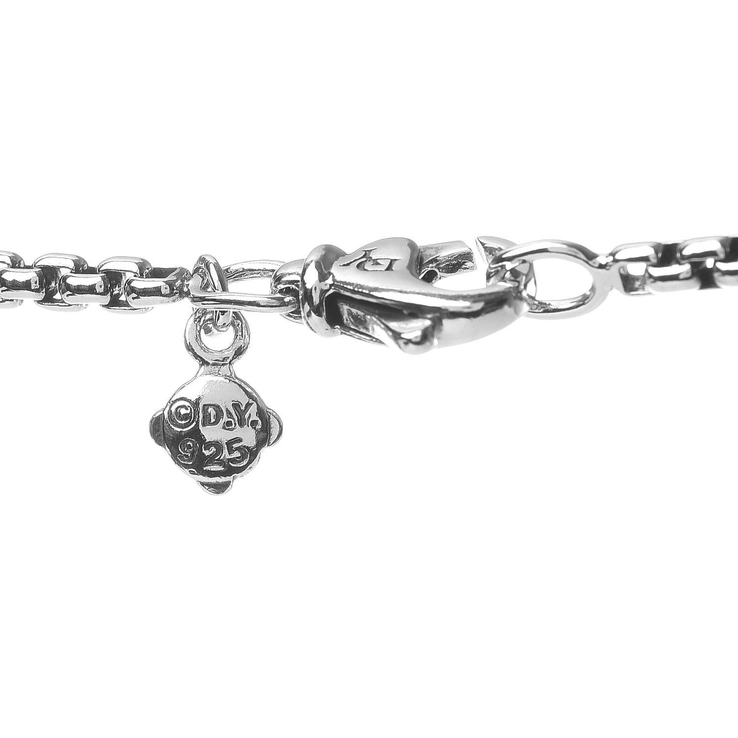 Sterling Silver 6 Station Logo Necklace