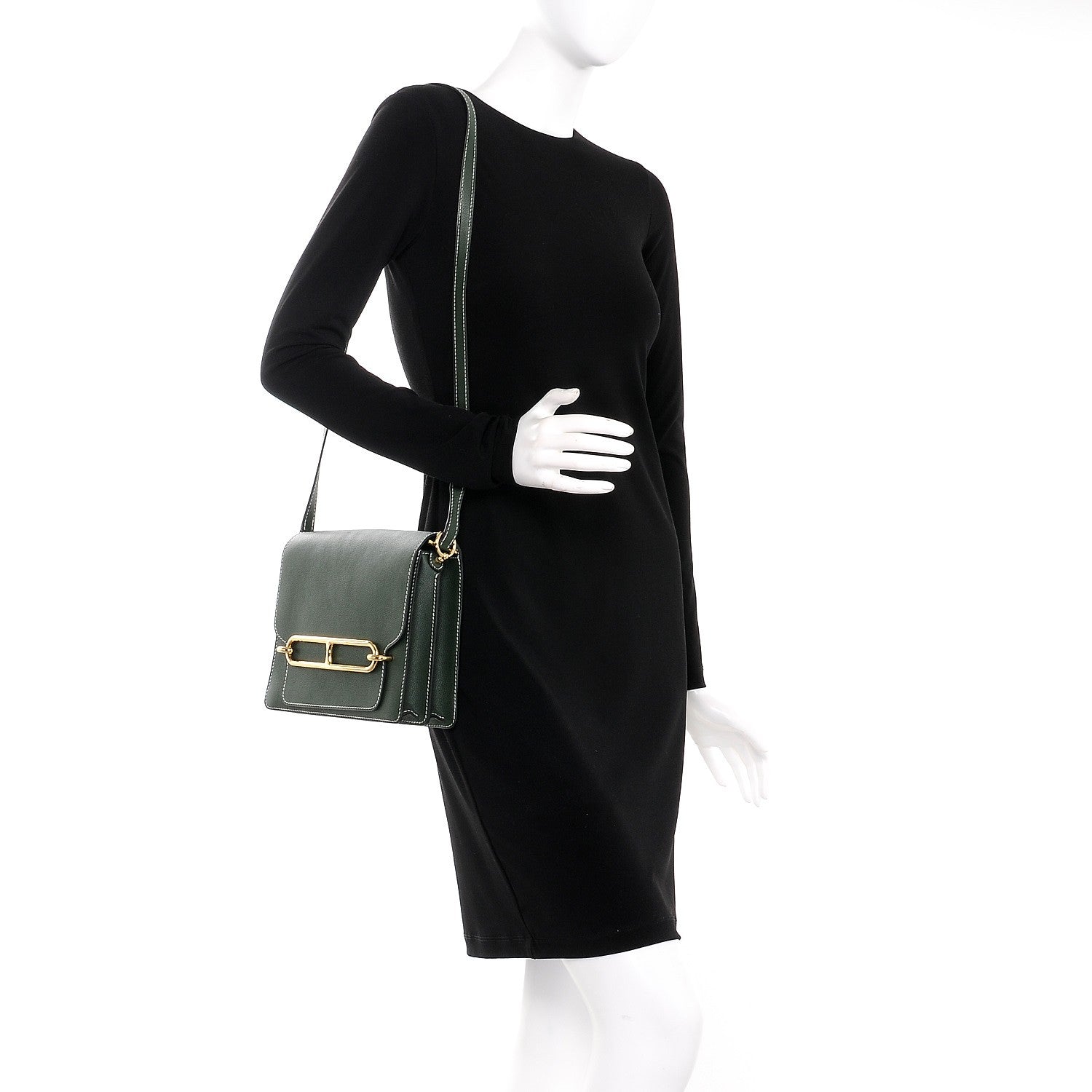 Hermes Evercolor Sac Roulis 23 Vert Anglais 2 of 5